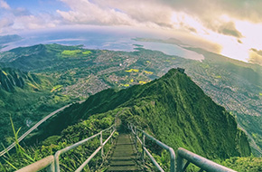 Visit Hawaii, Oahu - Haiku Stairs